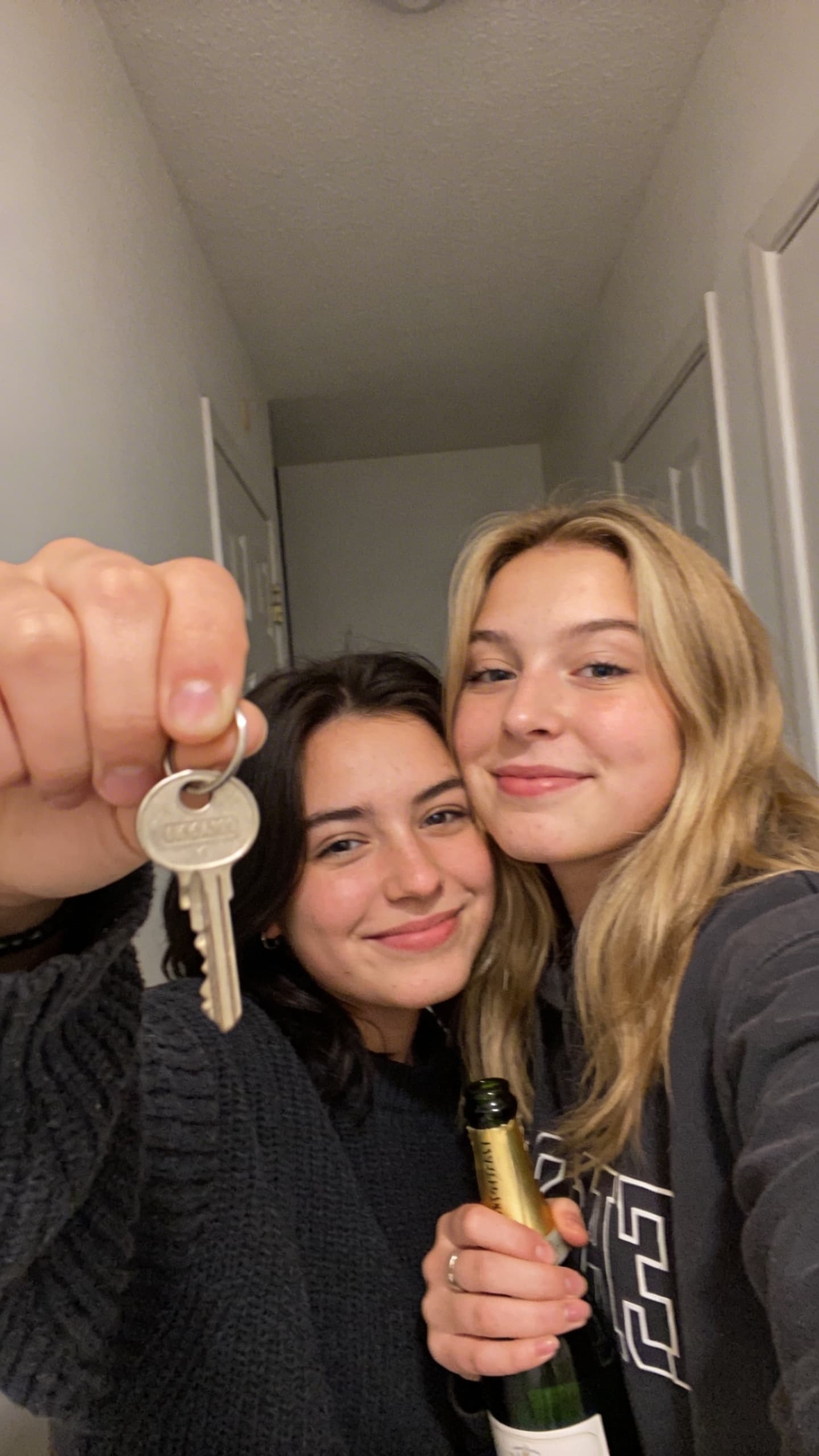 Students together on campus